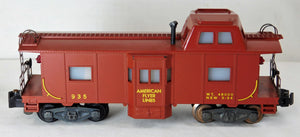 CLEAN American Flyer 935 Deluxe Bay Window Caboose Lighted 1957 crisp small smdg