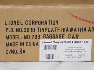 MTH LIONEL Corp 11-80011 O HIAWATHA PASSENGER ADD-ON Baggage ARCHIVE C-9 SCARCE