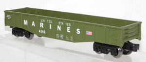 Menards 4349 US Marines Gondola Military Army train 2020 Olive drab green Ogauge