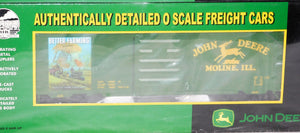 MTH 20-90130 John Deere tractors 40' Boxcar Three Pack 1/48 scale  Premier O SEALED C-10