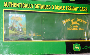MTH 20-90130 John Deere tractors 40' Boxcar Three Pack 1/48 scale  Premier O SEALED C-10