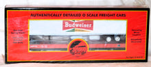 Load image into Gallery viewer, MTH 20-98678 BUDWEISER Beer Flat Car w/ 48&#39; Trailer Train Anheuser-Busch Sealed C-10
