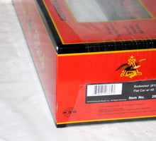 Load image into Gallery viewer, MTH 20-98678 BUDWEISER Beer Flat Car w/ 48&#39; Trailer Train Anheuser-Busch Sealed C-10
