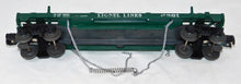 Load image into Gallery viewer, Lionel 6361 Flatcar w/ Timber Log Car Real wood Postwar trains metal chain 1961
