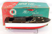 Load image into Gallery viewer, Fleet Line #200 SEA BABE Speed Boat in BOX WORKS lights model motor boat VINTAGE 1950s
