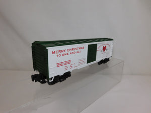 MTH 122502 Christmas Boxcar 2002 RailKing From a Set only Santa CLaus & Friends