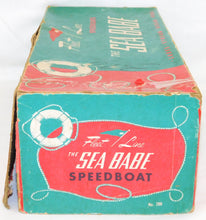 Load image into Gallery viewer, Fleet Line #200 SEA BABE Speed Boat in BOX WORKS lights model motor boat VINTAGE 1950s
