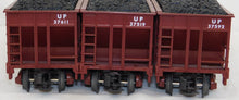 Load image into Gallery viewer, MTH 20-97060 UP Four Bay Hopper Six Car Set O Union Pacific 6 diff #s COAL loads
