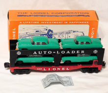 Load image into Gallery viewer, Lionel 6414 Evans Auto Loader KELLY GREEN automobiles cars Postwar CLEAN BOXED
