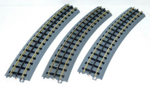 Load image into Gallery viewer, MTH 40-1054 RealTrax Curved 054 track THREE sections 1/4 circle O-54 C-8 Nice
