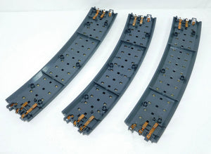 MTH 40-1054 RealTrax Curved 054 track THREE sections 1/4 circle O-54 C-8 Nice