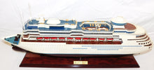 Load image into Gallery viewer, Royal Caribbean RCI LEGEND OF THE SEAS 30&quot; wooden model Cruise Ship w/stand
