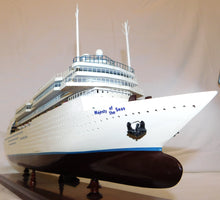 Load image into Gallery viewer, Royal Caribbean RCI LEGEND OF THE SEAS 30&quot; wooden model Cruise Ship w/stand
