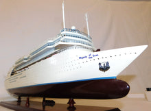 Load image into Gallery viewer, Royal Caribbean RCI LEGEND OF THE SEAS 30&quot; wooden model Cruise Ship w/stand
