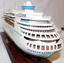 Load image into Gallery viewer, Royal Caribbean RCI LEGEND OF THE SEAS 30&quot; wooden model Cruise Ship w/stand
