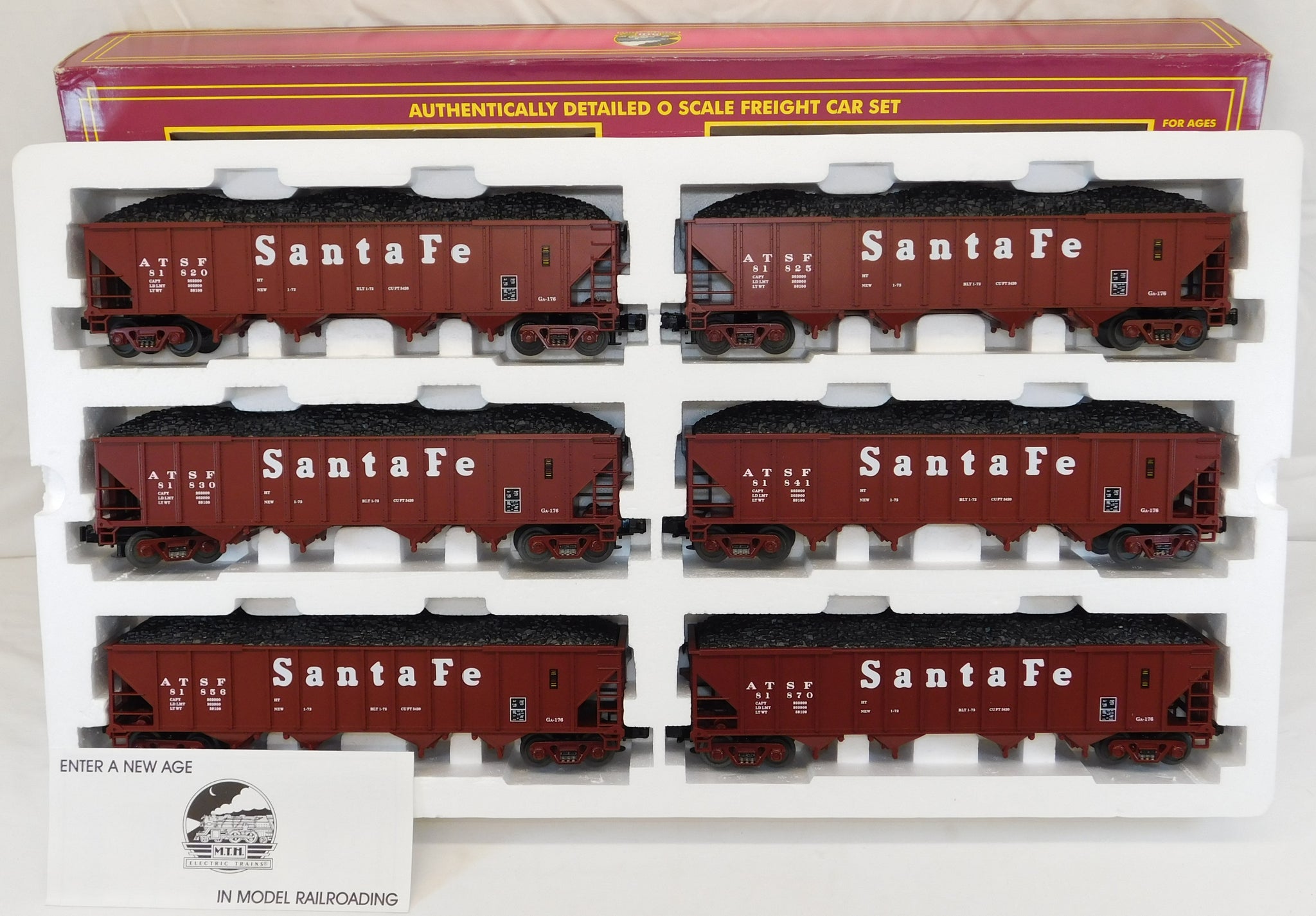 Locomotive Peabody AS-616 et 2-Bay Hopper 6 Car Set 3 rails Locomotive Peabody AS-616 et 2-Bay Hopper 6 Car Set 3 rails