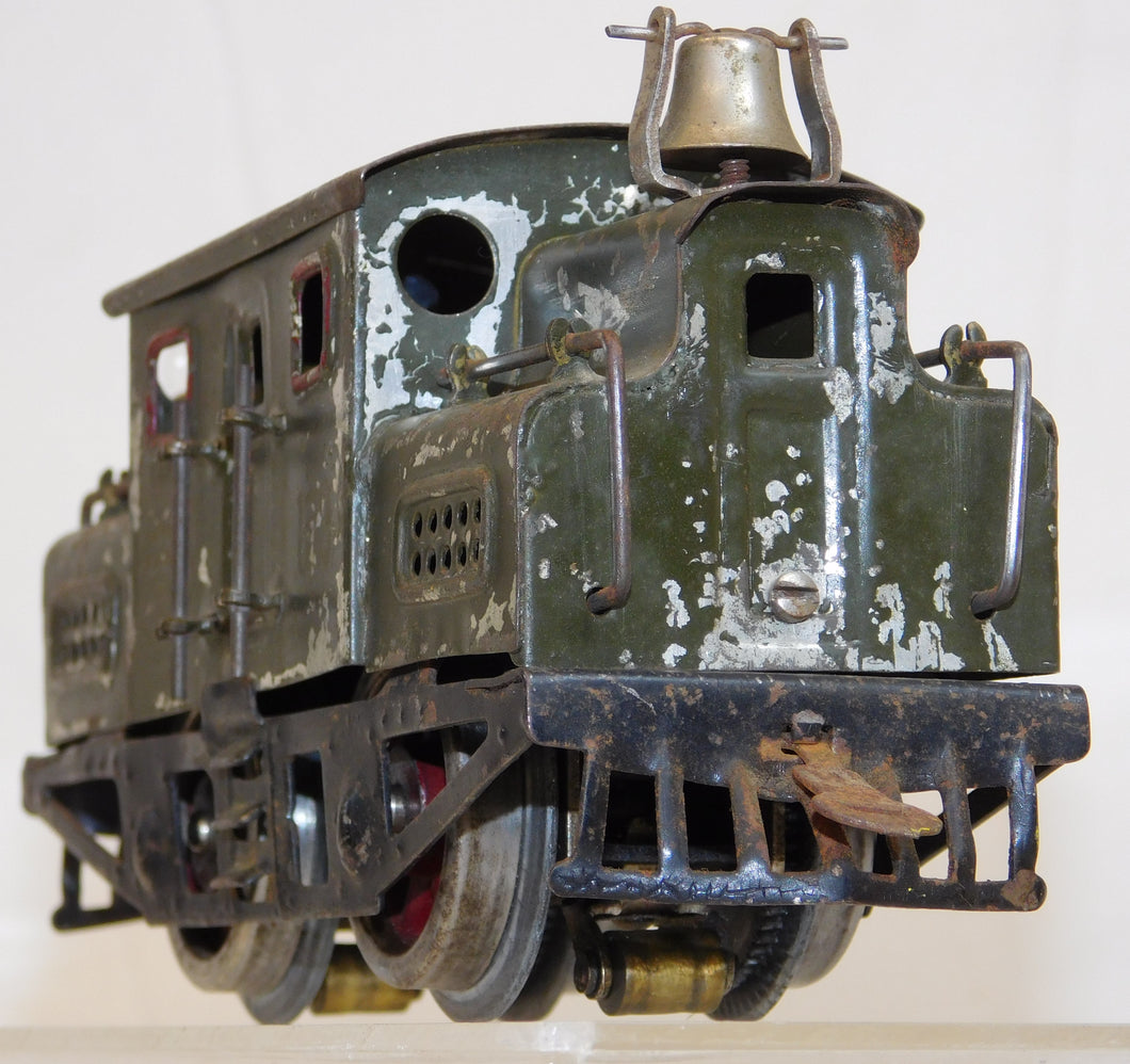 Lionel Prewar #152 Electric NYC S-Type 0-4-0 Engine 1918 Green Runs Y Stanchions