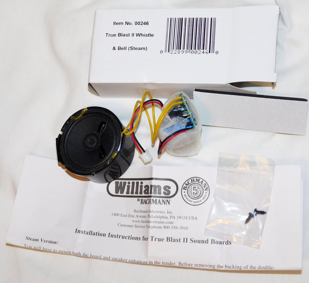Williams 00246 STEAM True Blast II whistle & bell board O gauge part 246 Bachmann