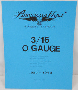 American Flyer 1939-42 Guide to 3/16 O Gauge Book Prewar Locomotives Tender 3rai