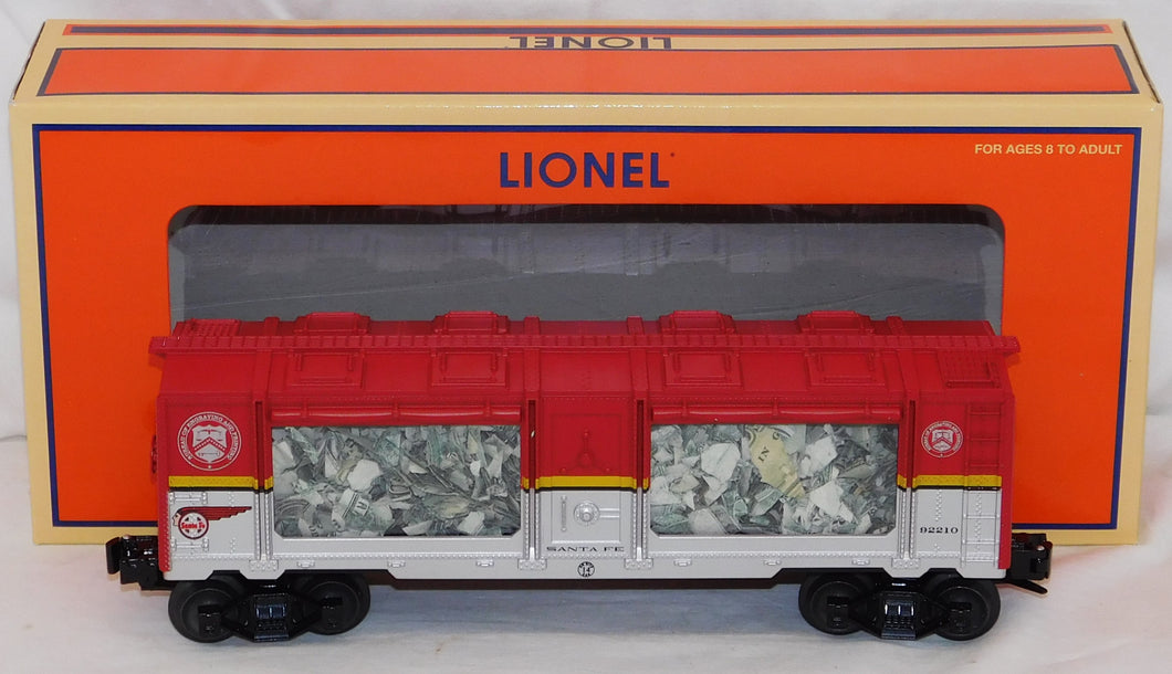 Lionel 6-72511 Santa Fe Money Mint Car Uncatalogued LIMITED 2011 LCCA convention On site car O (Copy)