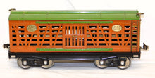 Load image into Gallery viewer, Lionel 213 BOXED Prewar Standard gauge Cattle Car Terra Cotta Green CLEAN!
