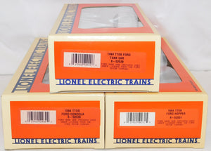 Lionel 6-52028 TTOS FORD three car freight set hopper tank car gondola 1994 C-8+