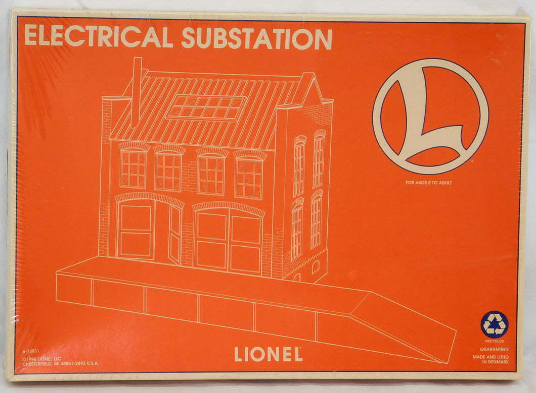 Lionel 6-12931 Electrical Substation Building kit O/027 scale long retired Sealed