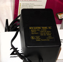 Load image into Gallery viewer, MTH Z-1000 Transformer &amp; Power Supply boxed Rail King AC 100 watts 40-1000 C-8
