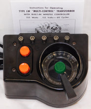 Load image into Gallery viewer, Lionel LW transformer 125 Watts 18 volts Whistle/Direction lighted dial 1950s Serviced New Cord
