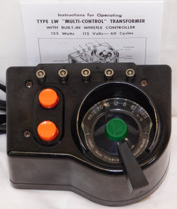 Lionel LW transformer 125 Watts 18 volts Whistle/Direction lighted dial 1950s Serviced New Cord