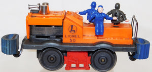 Lionel 50 Gang Car CENTER HORN version RUNS Postwar motorized unit Bumpers reverses Upward bumpers