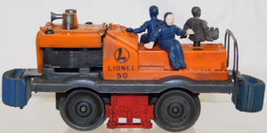 Postwar Lionel 50 Gang Car SIDE HORN RUNS motorized unit Bumpers down reverses