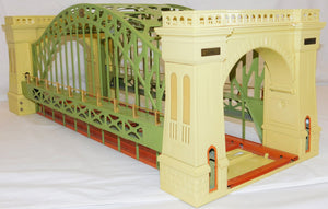 Lionel 6-32904 #305 Hellgate Bridge Standard Gauge /O Metal Cream/Green tinplate