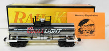 Load image into Gallery viewer, MTH Trains 30-73223 Coors Light Beer CHROME tank Car Silver Bullet Boxed 2007 O
