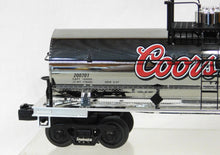 Load image into Gallery viewer, MTH Trains 30-73223 Coors Light Beer CHROME tank Car Silver Bullet Boxed 2007 O
