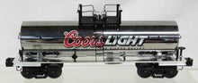Load image into Gallery viewer, MTH Trains 30-73223 Coors Light Beer CHROME tank Car Silver Bullet Boxed 2007 O
