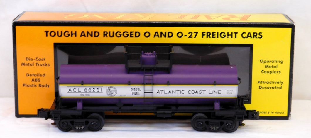 MTH 30-7329 Atlantic Coast Line Diesel Fuel Tank Car ACL 66281 Rail King 2000