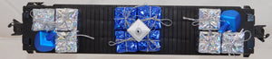 Lionel Custom Hanukkah Flatcar Dreidel & Gift Transport Holiday Blue & Silver O