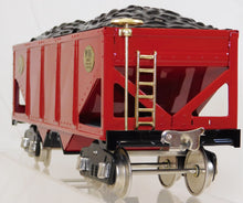 Load image into Gallery viewer, MTH 10-1100 Standard Gauge Tinplate Traditions Lionel 516 Red Hopper Nickel trim
