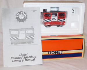 Lionel 6-18468 Canadian National Railroad Speeder #23 motorized unit w/ strobe