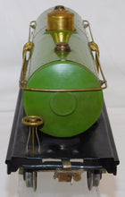 Load image into Gallery viewer, Lionel 215 Standard gauge Tank Car Pea Green Prewar Brass Plates Red Print latch
