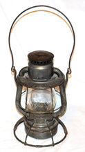 Load image into Gallery viewer, New York Central Railroad Lantern Clear Embossed Globe Dietz Vesta Dated NYC
