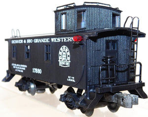 Lionel 6-17880 LCCA 1990 Denver & Rio Grande Western Woodside Caboose Std O gaug