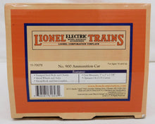 Load image into Gallery viewer, MTH Lionel Corp Tinplate 11-70078 Ammunition Car #900 Military Train Army C9 Green
