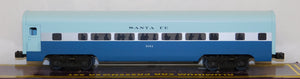 MTH 20-6018 Santa Fe Blue Goose 4-Car 60' Streamlined Passenger Set 15" Aluminum