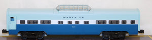 MTH 20-6018 Santa Fe Blue Goose 4-Car 60' Streamlined Passenger Set 15" Aluminum