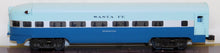 Load image into Gallery viewer, MTH 20-6018 Santa Fe Blue Goose 4-Car 60&#39; Streamlined Passenger Set 15&quot; Aluminum
