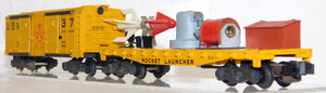 American Flyer #25056 USMC Rocket Launcher Set Div 37 w/ Boxcar & Flatcar CLEAN