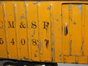 Prewar Lionel Manufacturing #114 Standard gauge MFG Co CM&SP boxcar Orange 54087