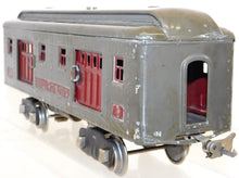 Load image into Gallery viewer, Lionel Lines #332 RAILWAY MAIL Baggage Car Gray / Maroon Standard Gauge BOXED
